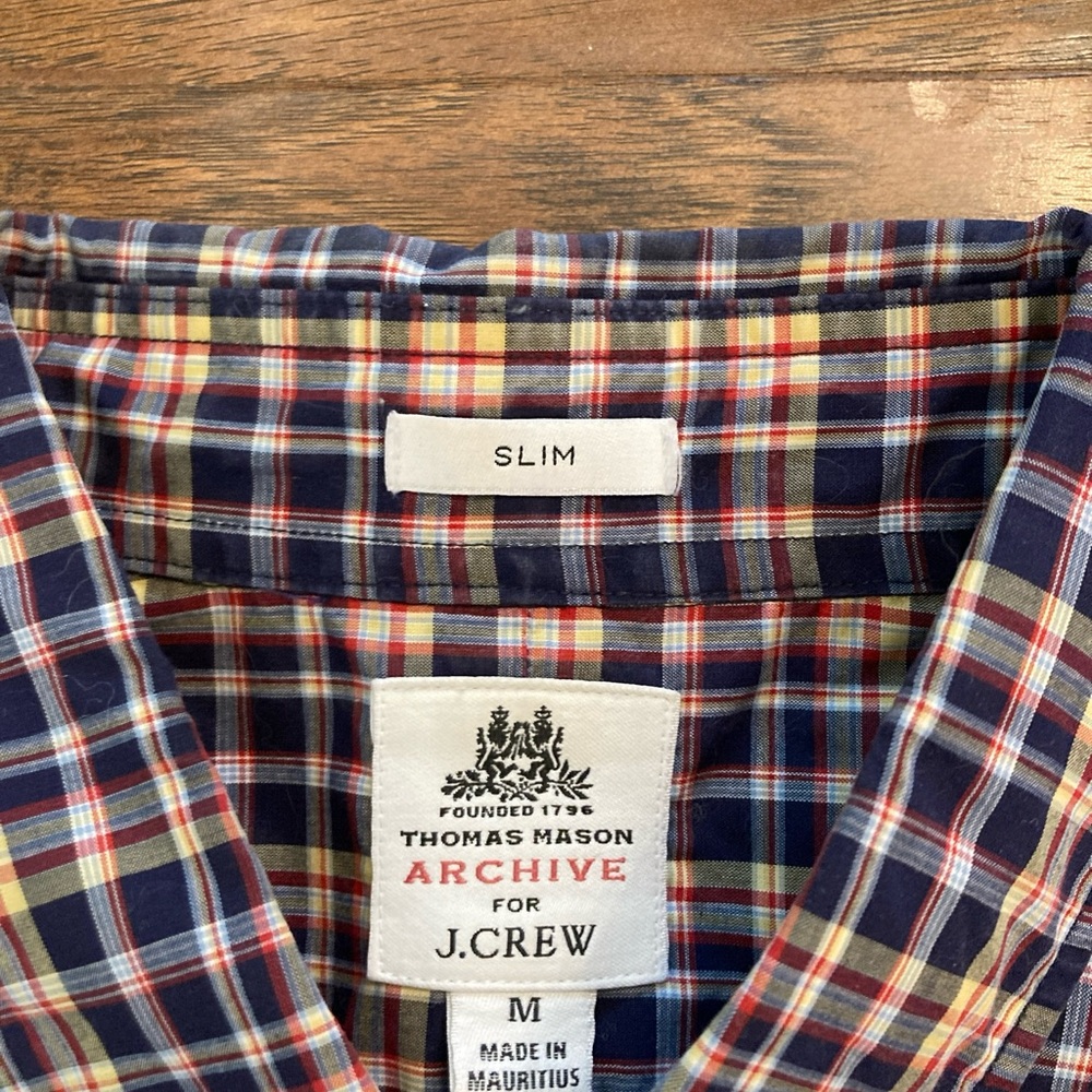 J. Crew  (size M) Thomas Mason Archive for J.Crew button down shirt